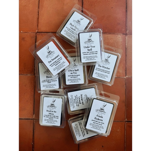 (10) White Rabbit Wax Co. Fall/Halloween 24’ Clamshell Wax Melts Home Fragrance - Picture 4 of 5